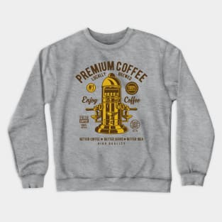 Premium Coffee Crewneck Sweatshirt